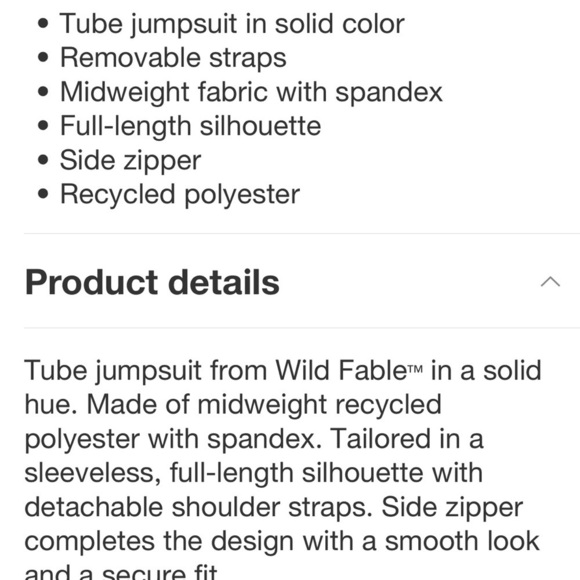 Women's Wide Leg Tube Jumpsuit - Wild
Fable™ Red new 🆕 - Picture 5 of 6